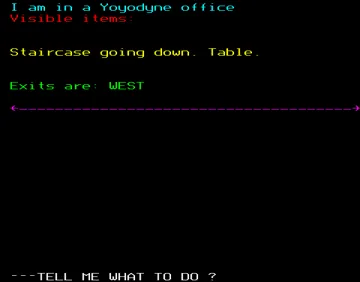 Adventure 15 - Buckaroo Banzai - BBC v1.0 (1984)(Adams)[a][BUCK] screen shot game playing